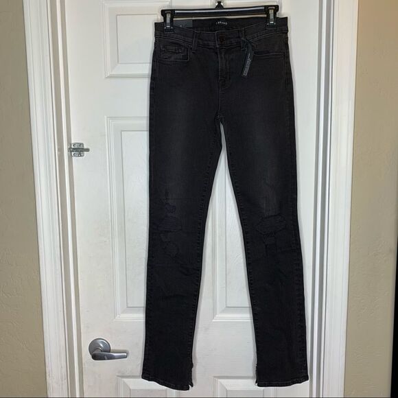 J Brand Photo Ready Mid Rise Rail Jeans Break up - Picture 1 of 16